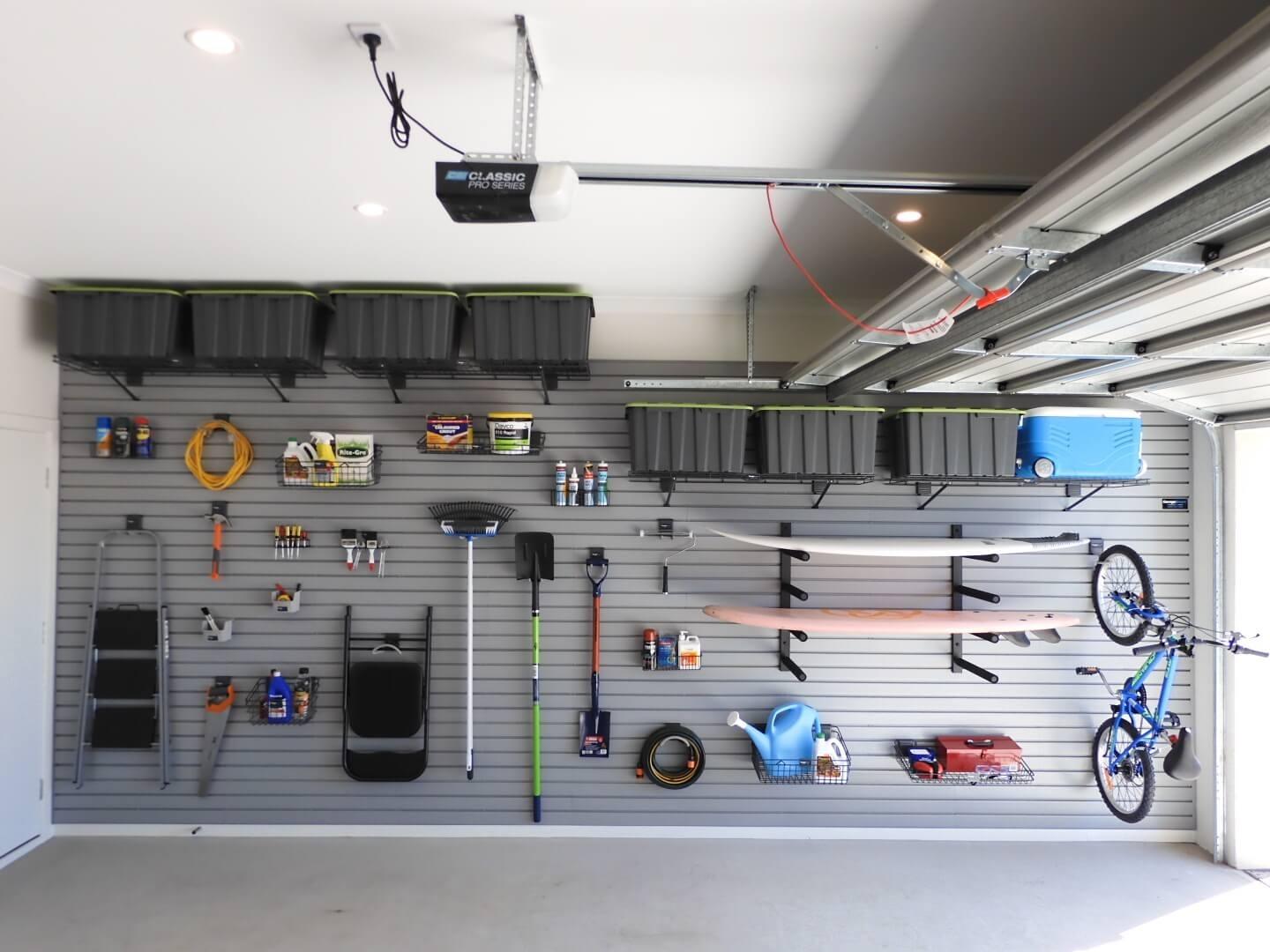 Système de rangement mural - Smartwall 600 1/6 - Organigator - garage  organizing system - contemporain / en aluminium / pour garage