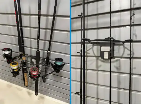 garagesmart smartwall fishing rod holder hook set